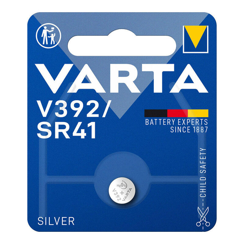 Pack De 10 Unidades - Micro Pila De Boton Varta Silver Sr41 - V392 1,55v (Blister 1 Unid.) Ø7,9x3,6mm