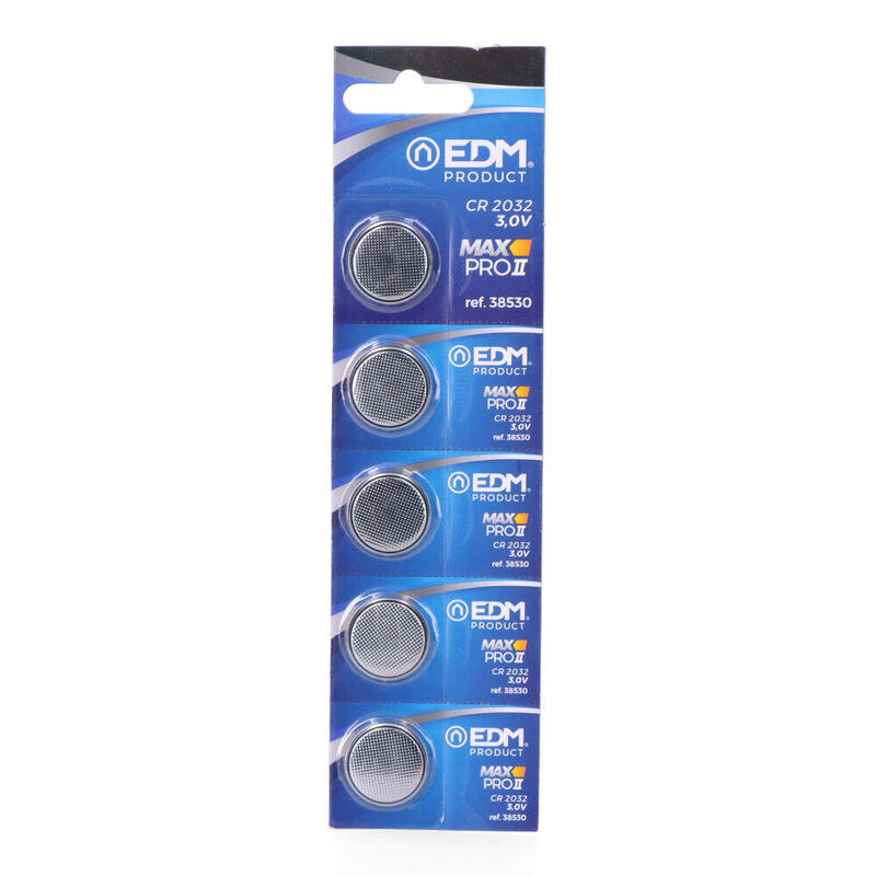 Pack De 10 Unidades - Micro Pila Litio Boton Max-Pro Edm Cr2032 3v Ø20x3,2mm