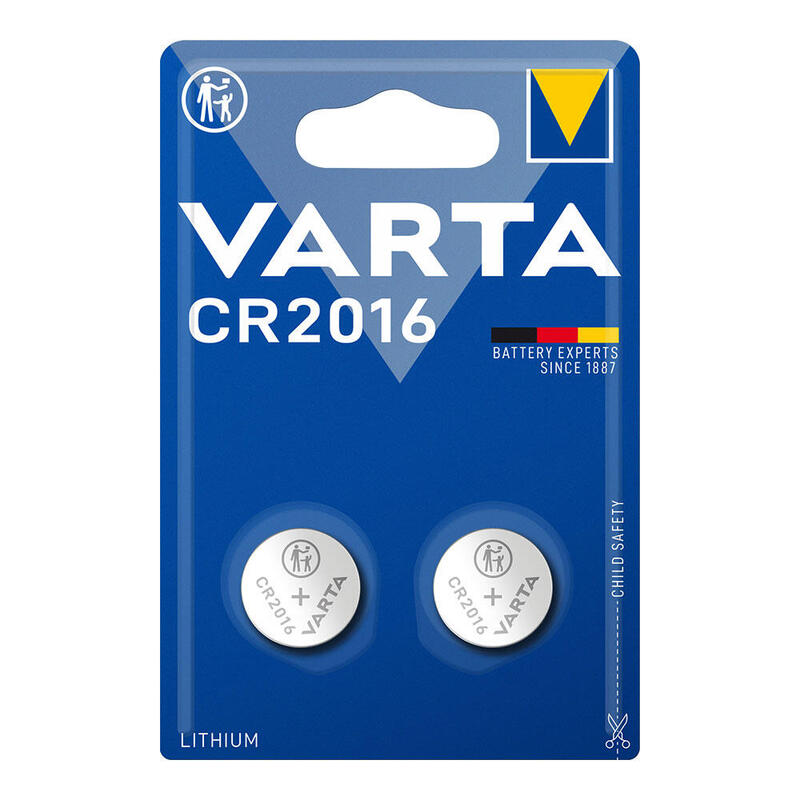 Pack De 10 Unidades - Micropila Lithium Cr2016 3v Varta (Blister 2 Unid.) Ø20,0x1,6mm