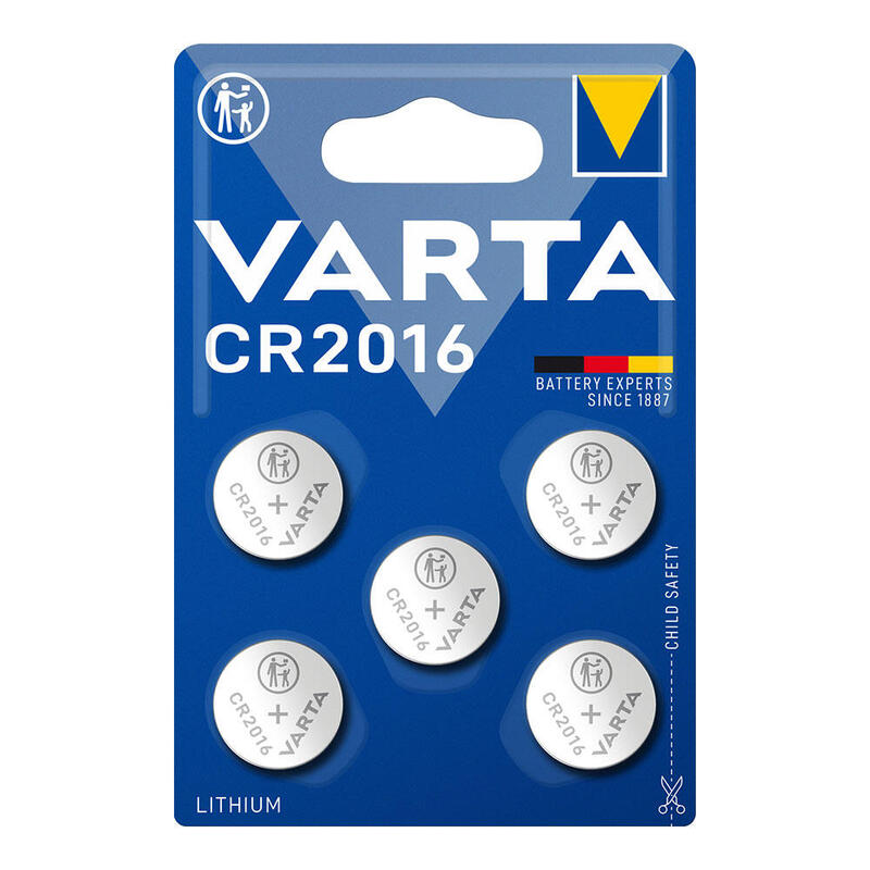 Pack De 10 Unidades - Micropila Lithium Cr2016 3v Varta (Blister 5 Unid.) Ø20,0x1,6mm