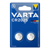 Pack De 10 Unidades - Micropila Lithium Cr2025 3v Varta (Blister 2 Unid.) Ø20,0x2,5mm
