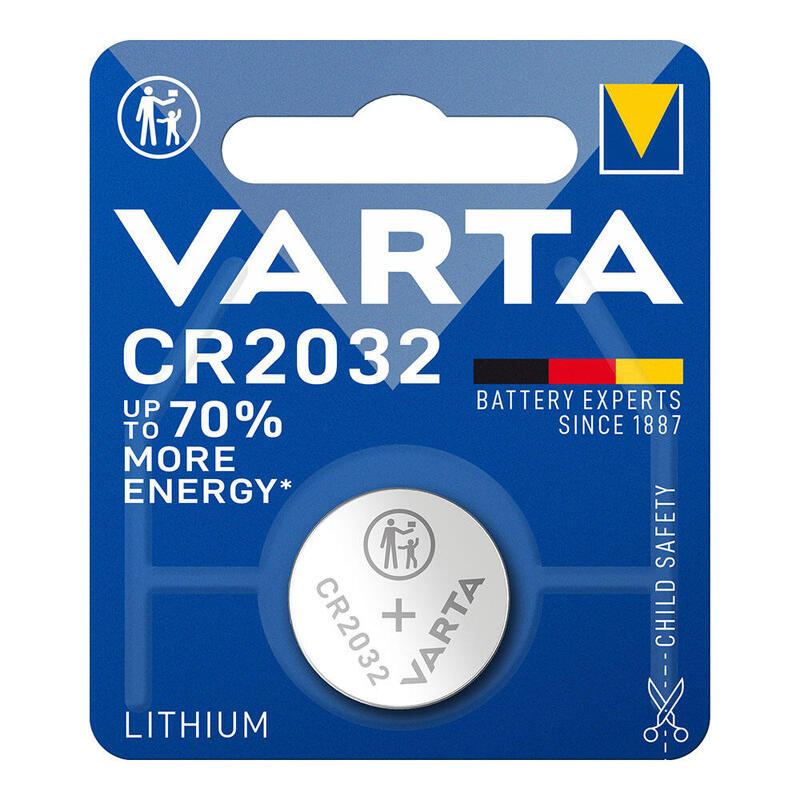 Pack De 10 Unidades - Micropila Litio Varta Cr2032 3v (Blister 1 Unid.) Ø20,0x3,2mm