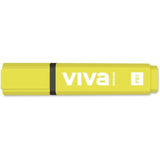 Pack De 10 Unidades Molin Viva Marcador Fluorescente - Trazo Entre 1 Y 5mm - Tinta Con Base De Agua - Amarillo