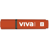 Pack De 10 Unidades Molin Viva Marcador Fluorescente - Trazo Entre 1 Y 5mm - Tinta Con Base De Agua - Rojo