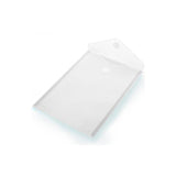 Pack De 10 Unidades Office Box Carpeta Sobre Cierre C/Velcro Classic A4+ Vertical Plástico Cristal Translúcido