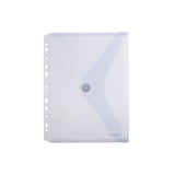 Pack De 10 Unidades Office Box Carpeta Sobre Con Velcro Classic A4+ Multitaladro Plástico Touch Cristal