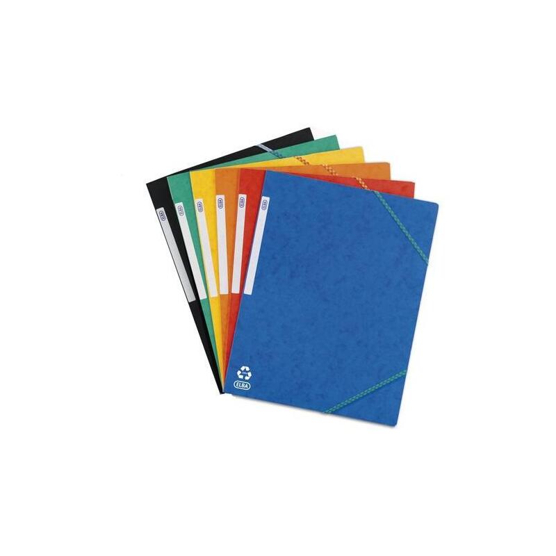 Pack De 10 Unidades Oxford Carpeta De Gomas Top File Cartulina A4+ Colores Clásicos