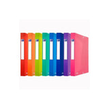 Pack De 10 Unidades Oxford Carpeta De Proyectos Urban Pp Translúcido Lomo 40mm Con Gomas A4+ Colores Surtidos