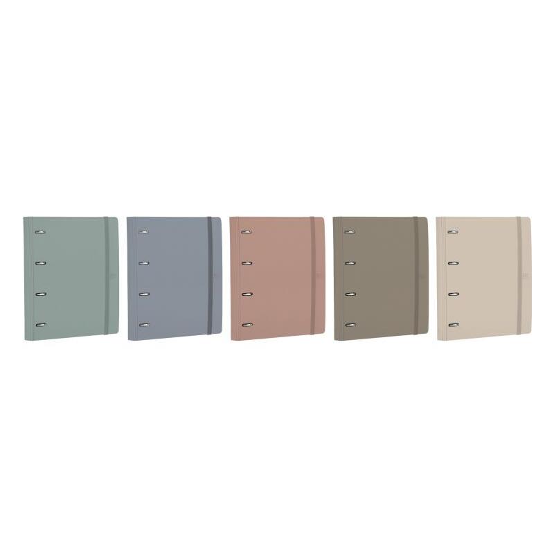Pack De 10 Unidades Oxford Europeanbinder Forest Carpeta De Anillas - Formato A4+ - Cierre Con Goma - Incluye Recambio