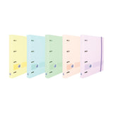 Pack De 10 Unidades Oxford Europeanbinder Live & Go Carpeta De 4 Anillas Formato A4+ Con Recambio Cuadriculado 5x5mm Y 4 Taladros - Tapa De Plastico Resistente - Cierre Con Goma Elastica - Colores Surtidos Pastel