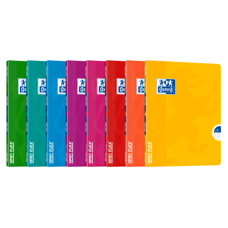Pack De 10 Unidades Oxford Openflex Libreta Grapada Tapa Plastico A5+ Seyes - Resistente Tapa De Plastico - Formato A5+