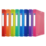 Pack De 10 Unidades Oxford Urban A4 Carpeta De Proyectos - Tapa De Plastico Translucido - 3 Solapas Fijas - Lomo De