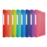 Pack De 10 Unidades Oxford Urban A4 Carpeta De Proyectos - Tapa De Plastico Translucido - 3 Solapas Fijas - Lomo De
