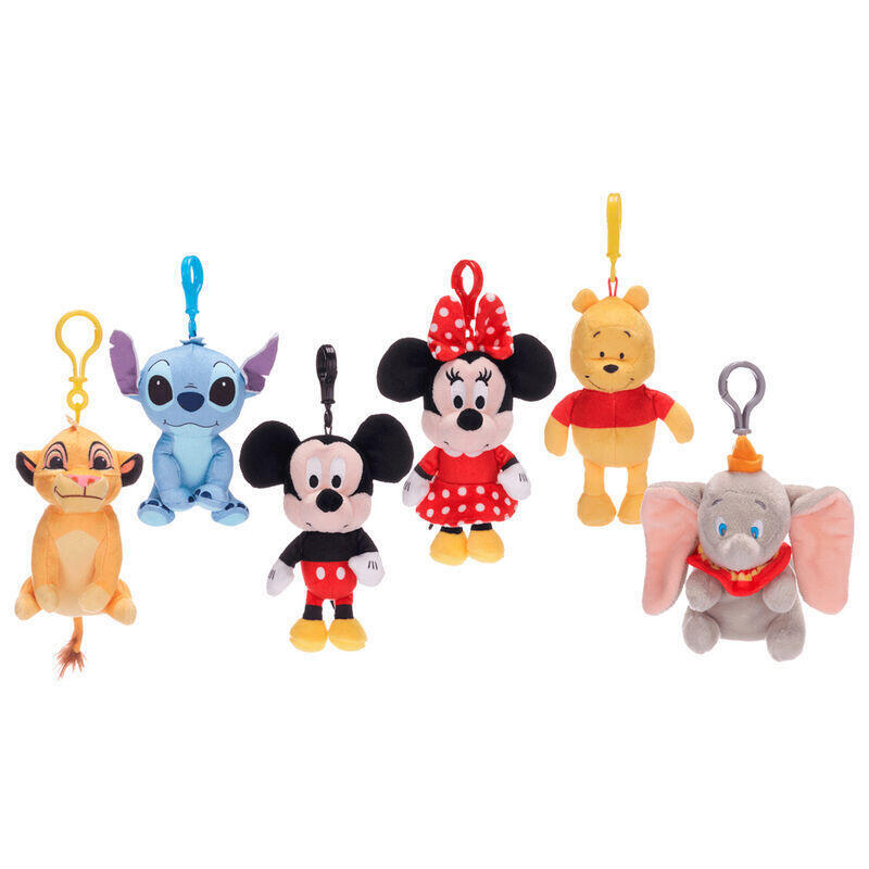 Pack De 10 Unidades - Peluche Llavero Disney Classic 11cm Surtido