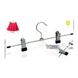 Pack De 10 Unidades - Percha Metálica Con Pinzas 30 Cm