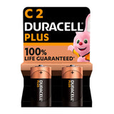 Pack De 10 Unidades - Pila Alkalina Duracell Plus Power C - Lr14 1,5v (Blister 2 Unid. Ø26,2x50mm