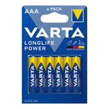 Pack De 10 Unidades - Pila Alkalina Longlife Power Aaa - Lr-3 Varta (Blister 6 Unid.)