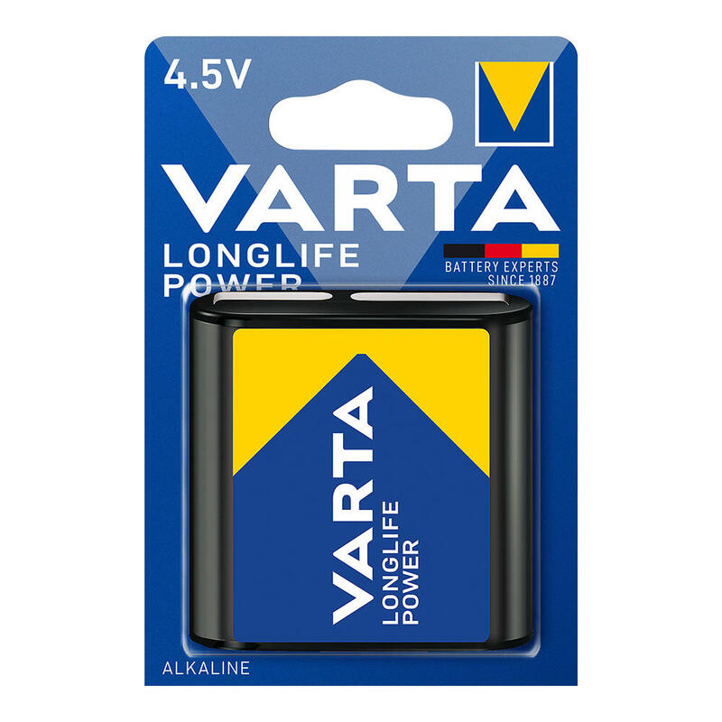 Pack De 10 Unidades - Pila Varta Alkalina Longlife Power 3lr12 (Blister 1 Unid.) 62x22x67mm
