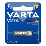 Pack De 10 Unidades - Pila Varta Alkalina V27a 12v (Blister 1 Unid.) Ø8x28,2mm