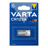 Pack De 10 Unidades - Pila Varta Lithium Cr123a 3v (Blister 1 Unid.) Ø17x34,5mm