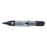 Pack De 10 Unidades Pilot V-Board Master Begreen Rotulador Para Pizarra Blanca - Punta Redonda 6mm - Trazo 2.3mm - 91% Plastico Reciclado - Recargable - Color Negro