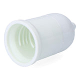 Pack De 10 Unidades - Portalámparas Obra Con Colgante E27, 4 A 250 V, Blanco, Ø35 X 60 Mm (Retractilado)