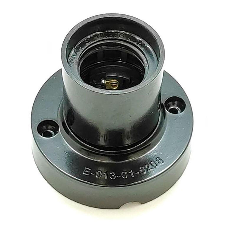 Pack De 10 Unidades - Portalámparas Superficie E27 4 A 250 V~ Negro Ø67 X 57 Mm