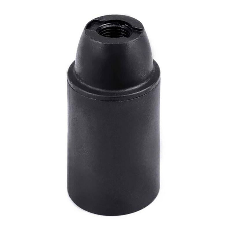 Pack De 10 Unidades - Portalámparas Termoplástico Liso E14, Ø27 X 53 Mm, Negro