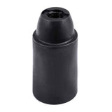 Pack De 10 Unidades - Portalámparas Termoplástico Liso E14, Ø27 X 53 Mm, Negro