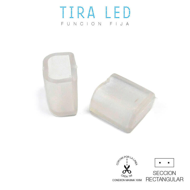 Pack De 10 Unidades - Protector Tapon Final Para Tira De Led Edm