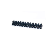 Pack De 10 Unidades - Regleta De Conexión 12 Polos 10 Mm² Negra