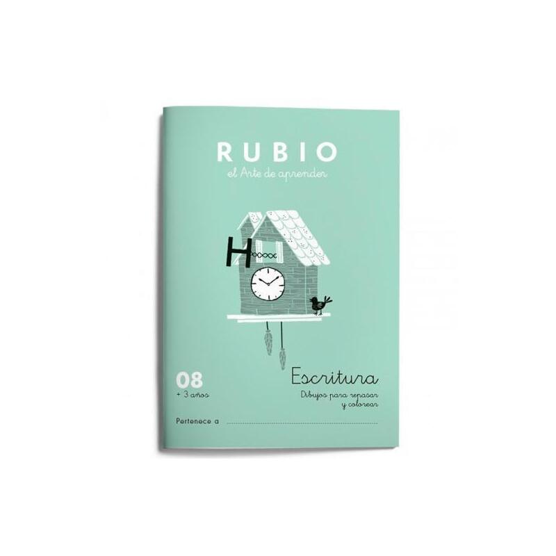 Pack De 10 Unidades Rubio Cuaderno De Escritura Nº 08