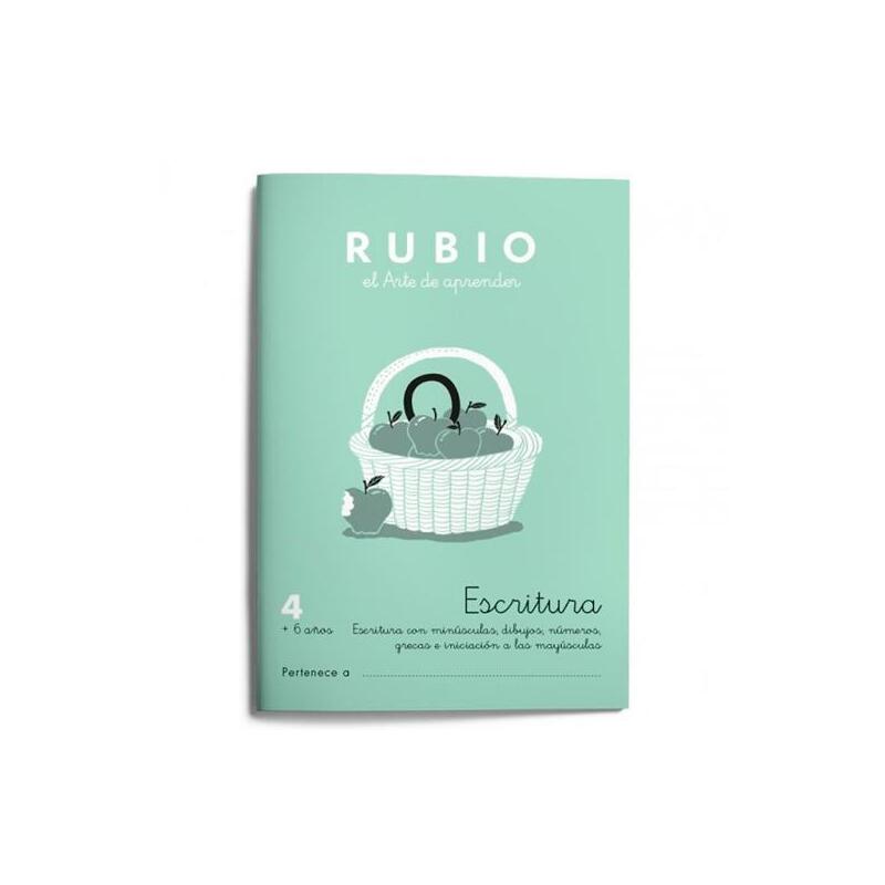 Pack De 10 Unidades Rubio Cuaderno De Escritura Nº 4