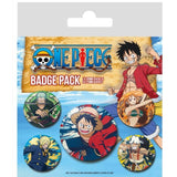 Pack De 10 Unidades - Set 5 Pins 5 One Piece