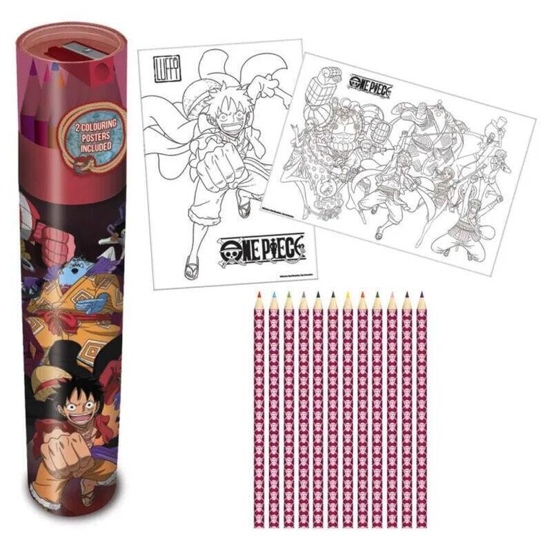 Pack De 10 Unidades - Set Lapices Colores One Piece