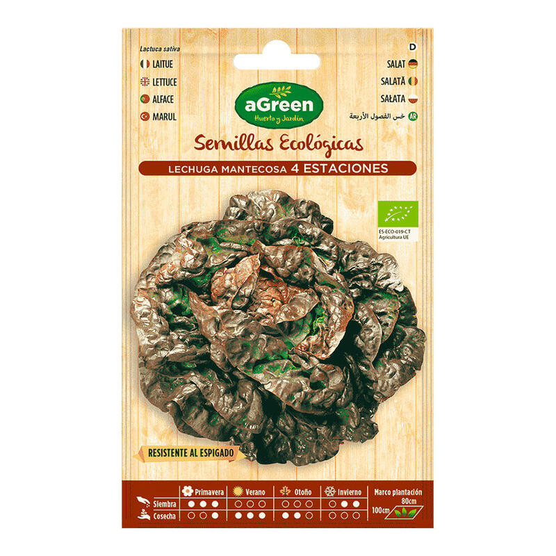 Pack De 10 Unidades - Sobre Con Semillas Eco De Lechuga Cuatro Estaciones Agreen