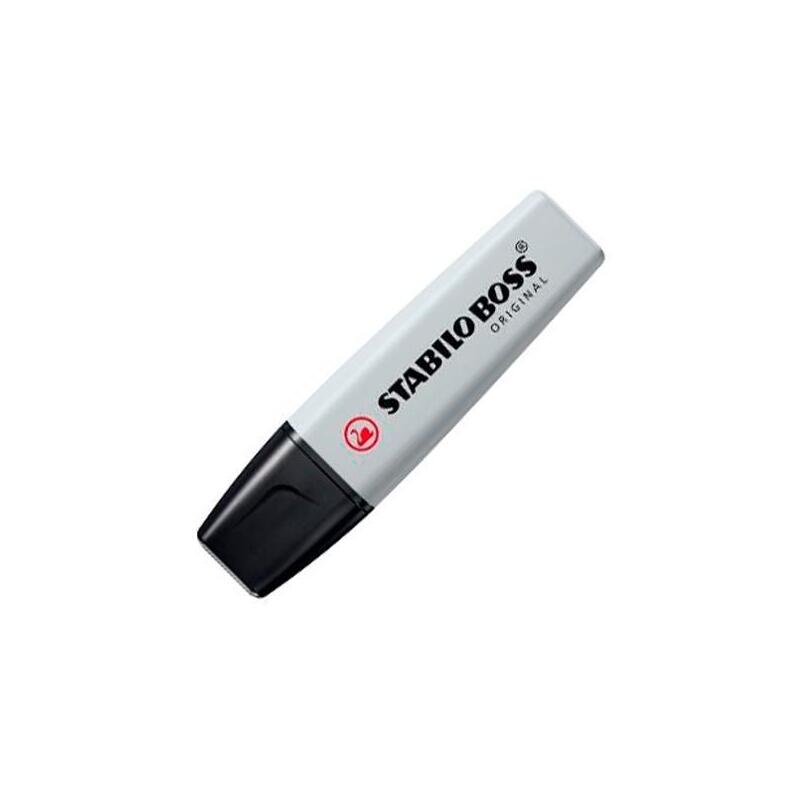 Pack De 10 Unidades Stabilo Boss Marcador Fluorescente Gris Polvoriento