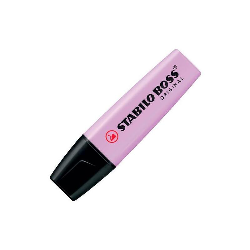 Pack De 10 Unidades Stabilo Boss Marcador Fluorescente Violeta Pastel