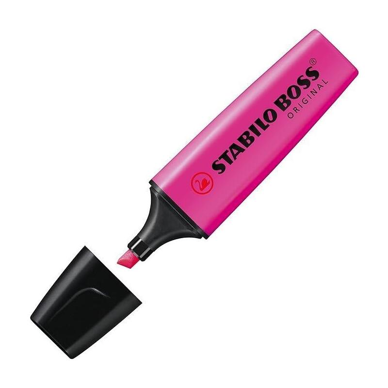 Pack De 10 Unidades Stabilo Boss Marcador Fluorescente Violeta