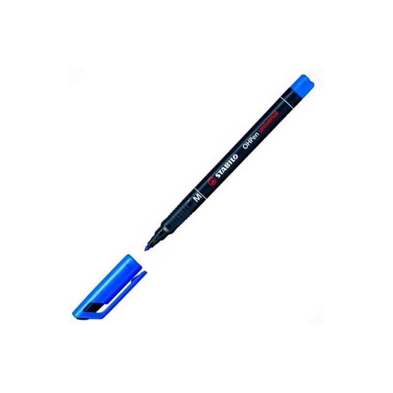 Pack De 10 Unidades Stabilo Marcador Permanente Ohpen Universal M Punta Media 1.0mm Azul