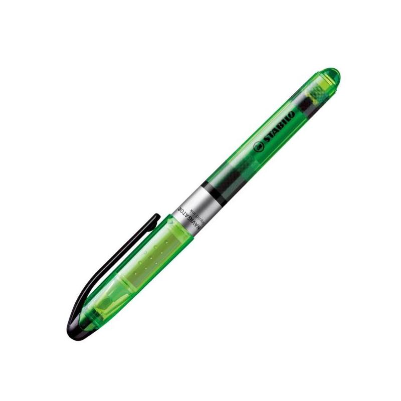 Pack De 10 Unidades Stabilo Navigator Marcador Fluorescente - Zona De Agarre - Diseño Delgado - Practico Clip Para