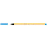 Pack De 10 Unidades Stabilo Point 88 Rotulador De Punta Fina De Fibra - Trazo De 0.4 Mm - Tinta Con Base De Agua - Color Azul Celeste