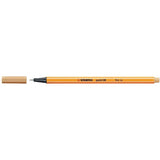 Pack De 10 Unidades Stabilo Point 88 Rotulador De Punta Fina De Fibra - Trazo De 0.4 Mm - Tinta Con Base De Agua - Color Ocre Claro