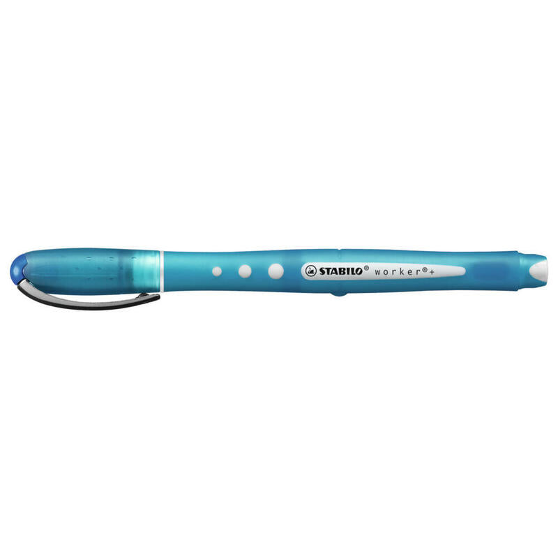 Pack De 10 Unidades Stabilo Roller Worker P/Media Azul