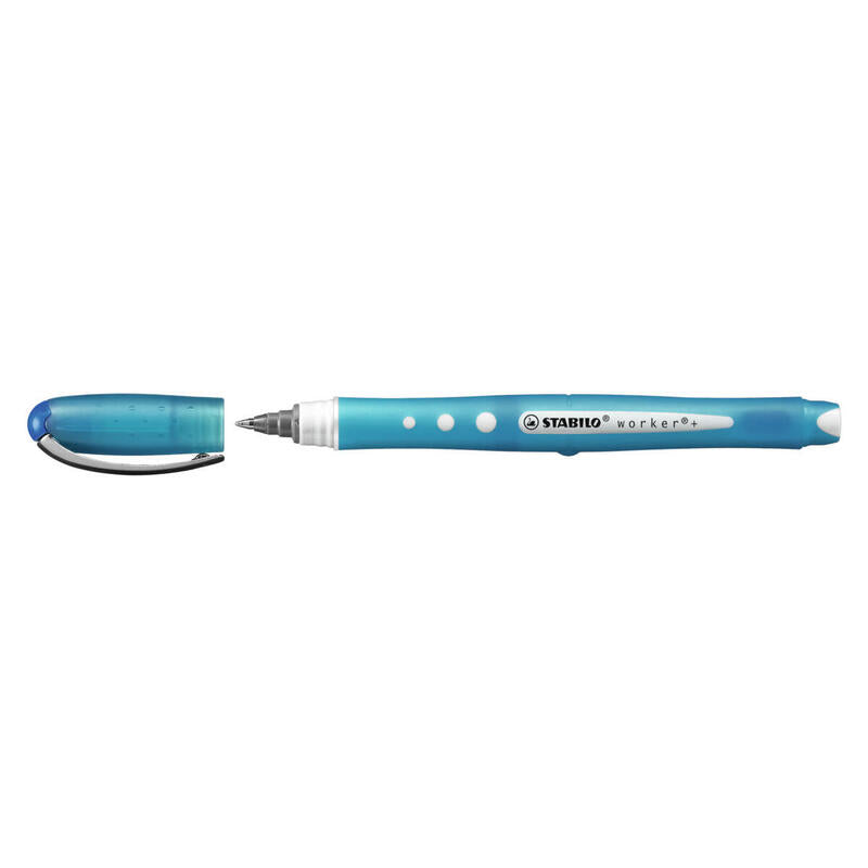Pack De 10 Unidades Stabilo Roller Worker P/Media Azul