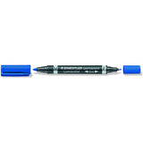 Pack De 10 Unidades Staedtler Lumocolor 348 Rotulador Permanente De Doble Punta - Secado Rapido - Color Azul