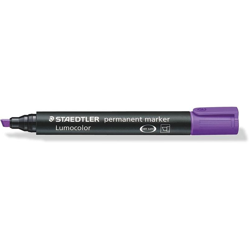 Pack De 10 Unidades Staedtler Lumocolor 350 Rotulador Permanente - Secado Rapido - Punta 2 - 5 Mm Aprox - Color Violeta