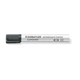 Pack De 10 Unidades Staedtler Lumocolor 351 Rotulador Para Pizarra - Punta Redonda - Trazo 2mm - Capuchon Con Clip - Color Negro