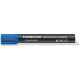 Pack De 10 Unidades Staedtler Lumocolor 352 Rotulador Permanente - Punta Redonda - Trazo 2mm Aprox. - Capuchon Con Clip - Secado Rapido - Color Azul