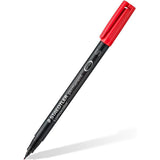 Pack De 10 Unidades Staedtler Lumocolor Permanent 313 Rotulador Permanente De Punta Fina - Trazo 0.4mm Aprox - Secado Rapido - Color Rojo
